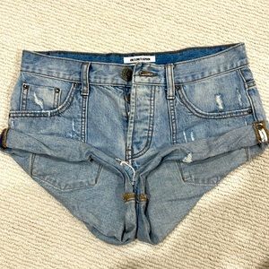 One Teaspoon Bandits Denim Shorts